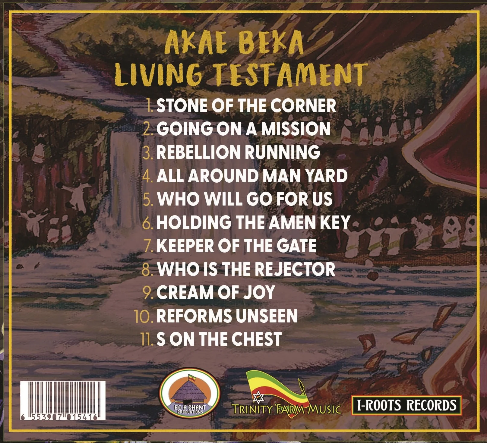 Akae Beka - Living Testament - CD with 12 panel poster — I-ROOTS